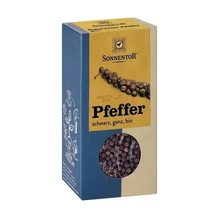 Schwarze Bio-Pfefferkörner 55 G