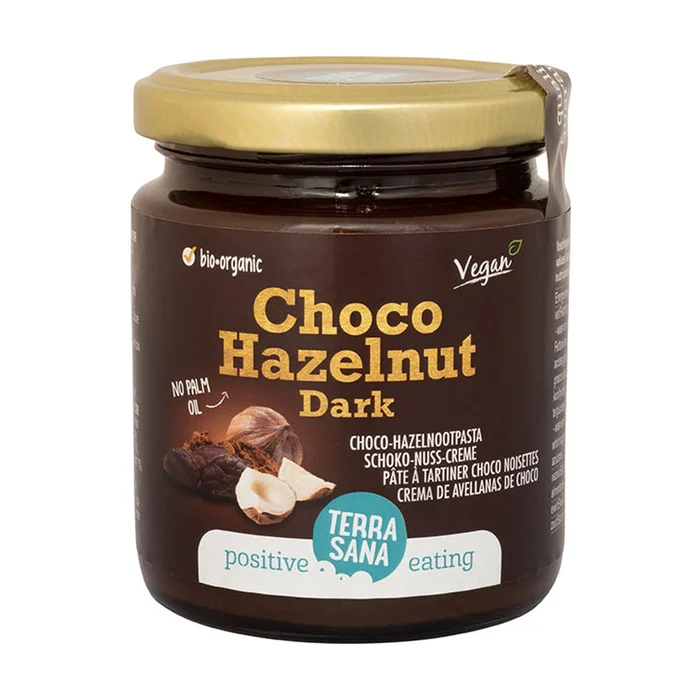 Schwarzer Kakao und Haselnusscreme 250 G