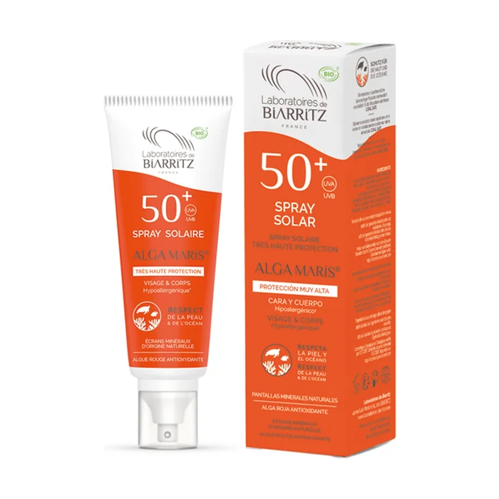 Solar Gesichts- und Körperspray SPF50+ Alga Maris Bio 100 ml