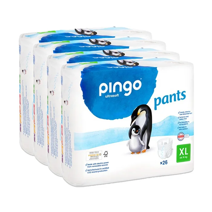 Sparpaket T6 Bio Höschenwindeln 4 Einheiten