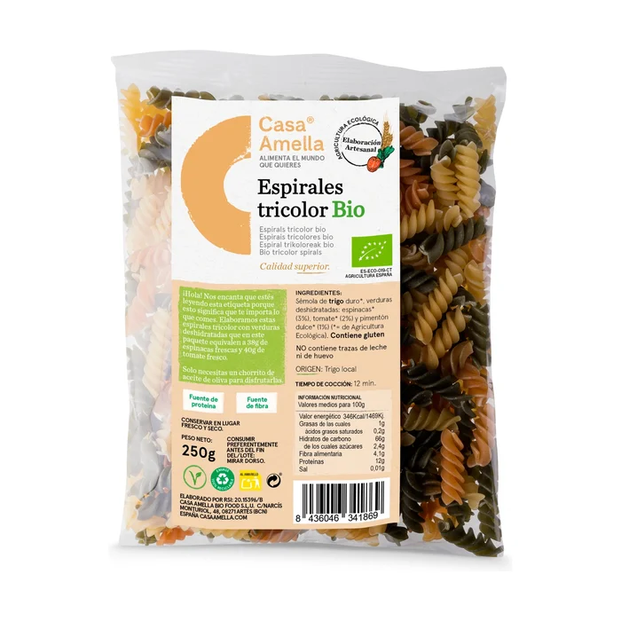 Spiralen 3 Bio-Gemüse 250 G
