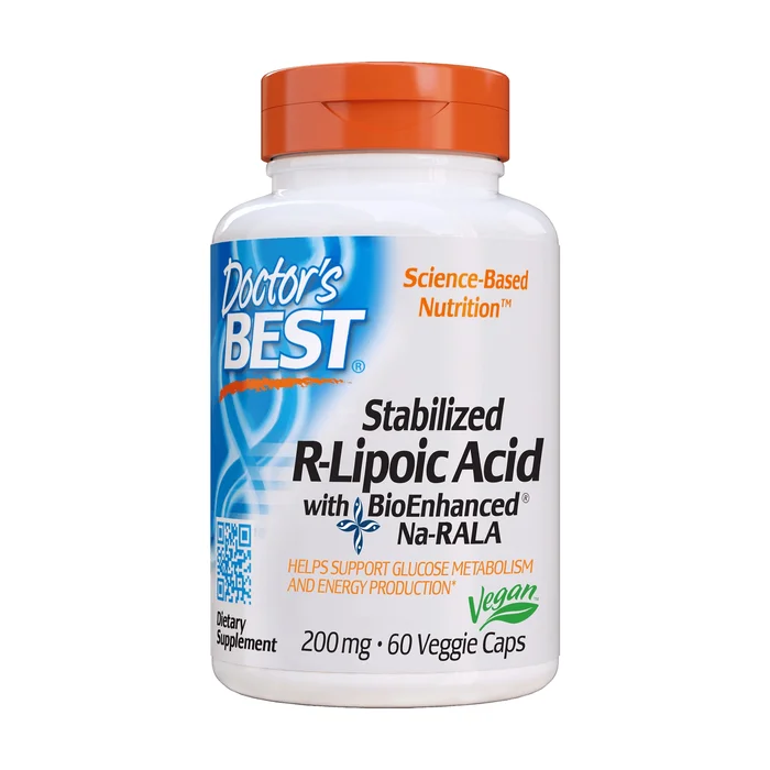 Stabilisierte r-Liponsäure (200 mg) 60 Gemüsekapseln à 200mg