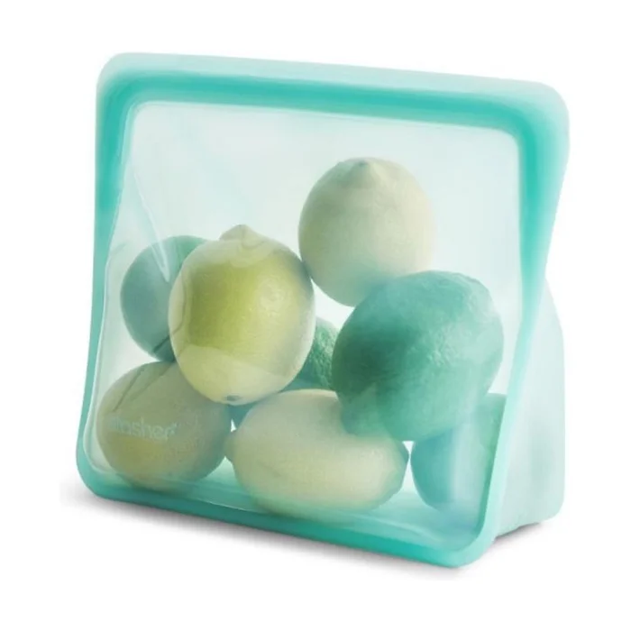Stehende mittelgroße türkisblaue Silikontasche 18×21,1 cm 1 Einheit