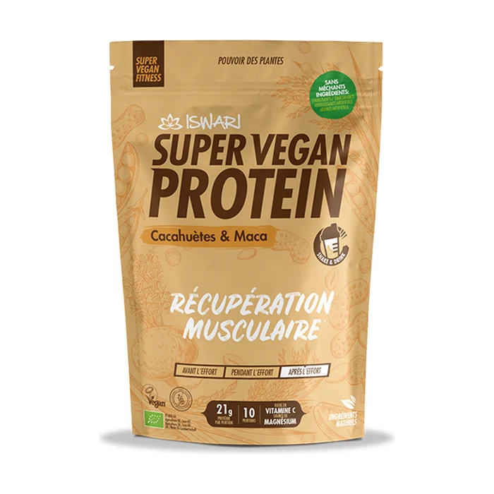 Super Vegan Protein Erdnüsse und Maca 875 G Pulver