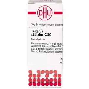 TARTARUS STIBIATUS C 200 Globuli 10 g