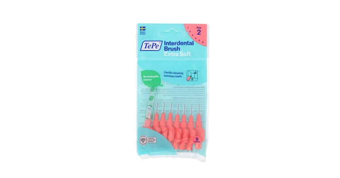 TePe Extra Soft Interdentalbürsten 2 rot (0,5 mm) 8 St.