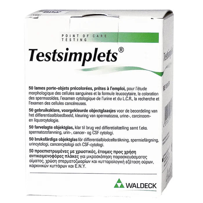Testsimplets Objektträger 50 Stück