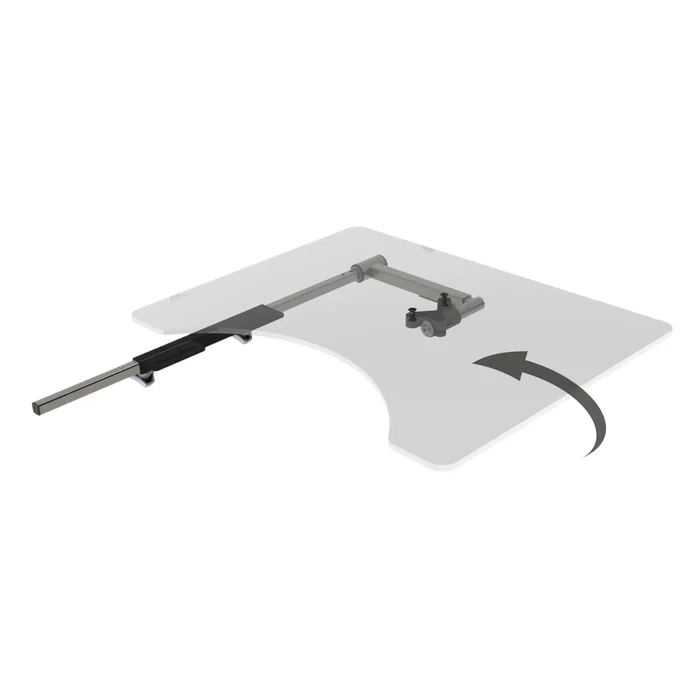 Therapietisch mit klappbarem Halter