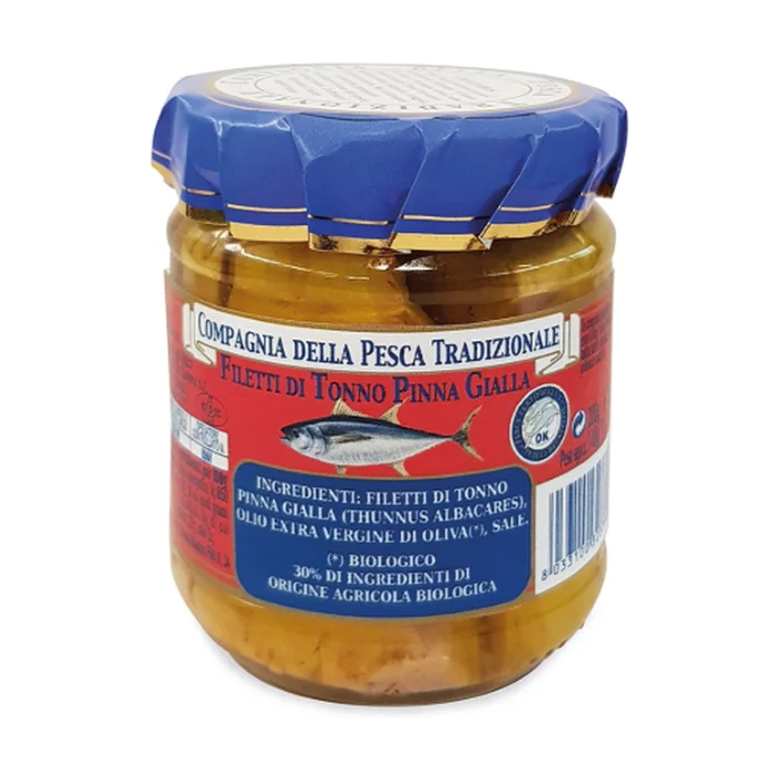 Thunfischfilets in nativem Olivenöl extra (EVO) 200 G