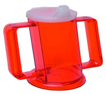 Trinkbecher „HANDYCUP“ rot-transparent