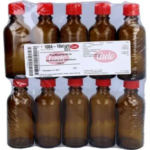 TROPFFLASCHE 50 ml m.Einsatz+Verschluss braun 10 St