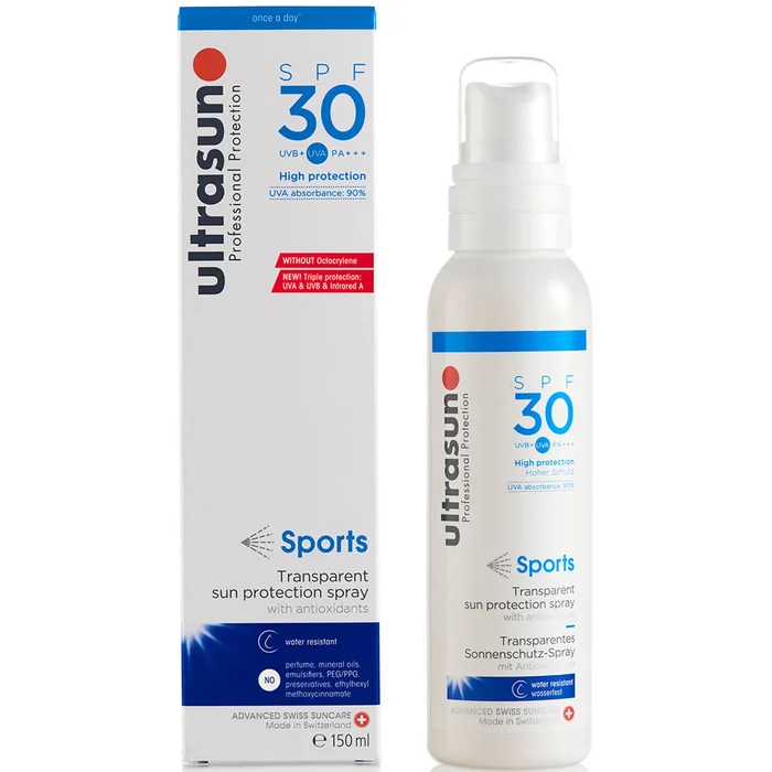 Ultrasun Clear Spray LSF30 – Sport Formel (150ml)