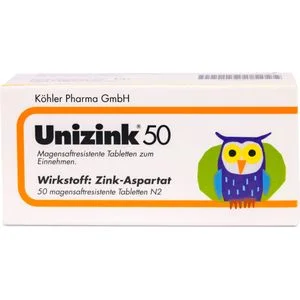 UNIZINK 50 magensaftresistente Tabletten 50 St