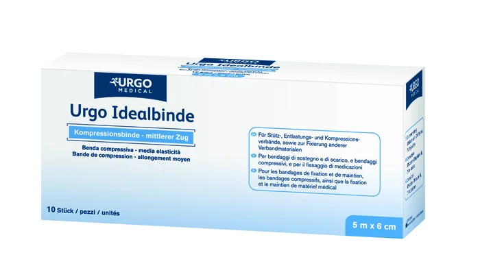 Urgo Idealbinden, weiß, 5 m x 6 cm (10 Stck.)