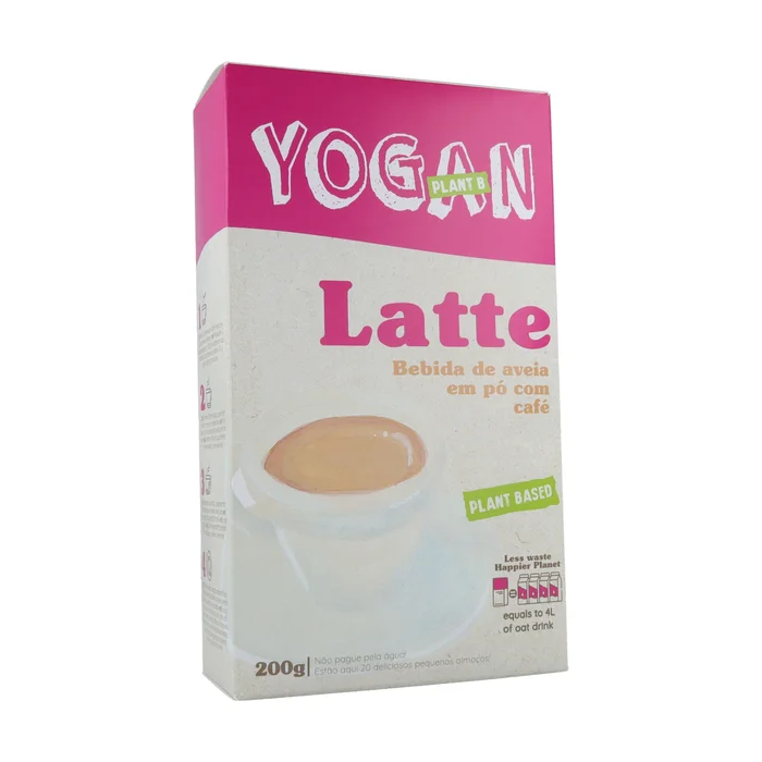 Veganes Latte-Pulver aus Haferpflanzengetränk mit Kaffee 200 G Pulver (Agave – Kaffee)