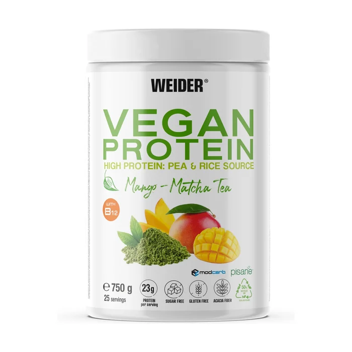 Veganes Mango-Matcha-Protein 750 G Pulver (Mango – Matcha)