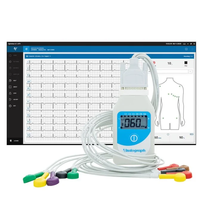 Vitalograph BT12 EKG mit Spirotrac 6 Software
