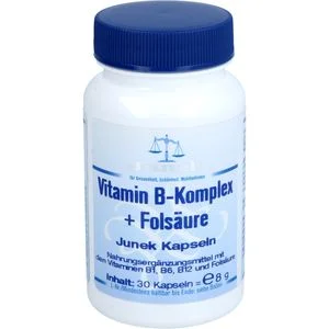 VITAMIN B Komplex+Folsäure Junek Kapseln 30 St