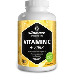 VITAMIN C+Zink Tabletten 180 St
