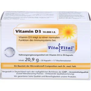 VITAMIN D3 10.000 I.E. Kapseln 50 St