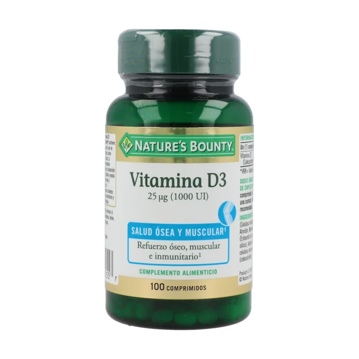 Vitamin D3 (1000 iu) 100 Tablets à 25μg