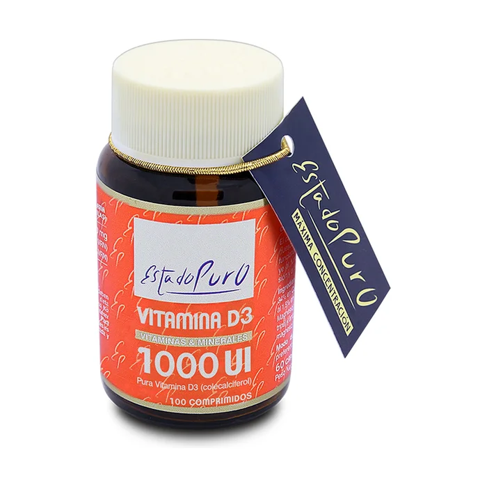 Vitamin D3 1000IU 100 Kimprimenrt à 233mg (1000Ui)