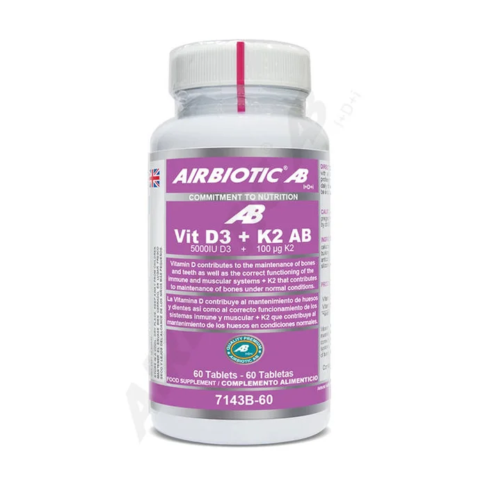 Vitamin d3 + k2 ab (5000iu d3 + 100 µg k2) 60 Tablets