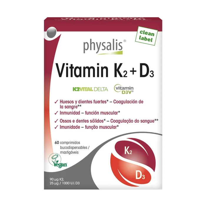 Vitamin K2 + D3 60 Kautabletten