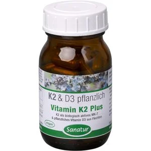 VITAMIN K2 Plus Vitamin D3 Kapseln 90 St