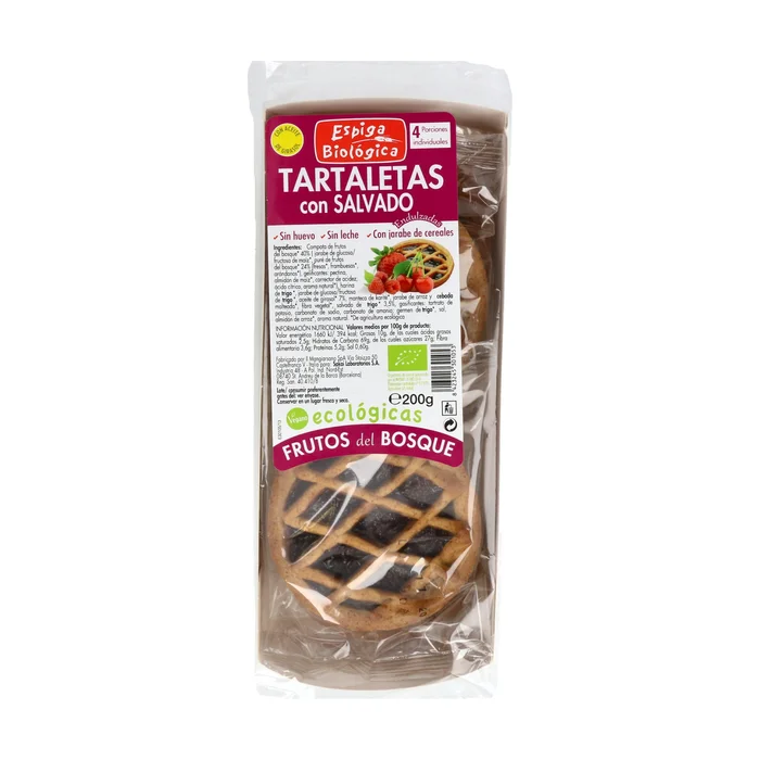 Vollkorn-Törtchen mit Öko-Waldfrüchten 4 Einheiten