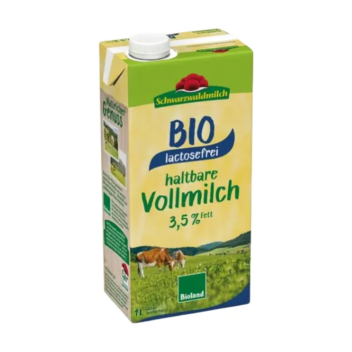 Vollkuhmilch 3,5 % Bio laktosefrei 1 L.