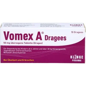 VOMEX A Dragees 50 mg überzogene Tabletten 10 St