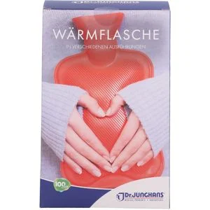 WÄRMFLASCHE mit Bezug rot 2 l