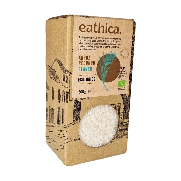 Weißer runder Eethica-Reis für Bio-Risotto 500 G