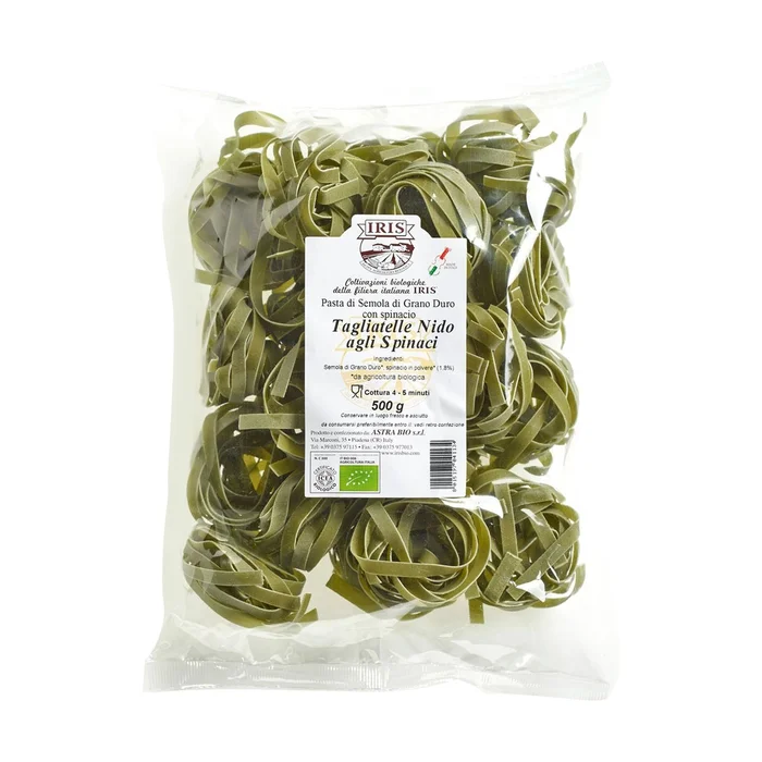 Weizen-Tagliatelle mit Spinat 500 G