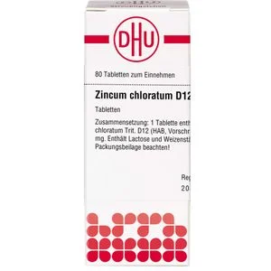 ZINCUM CHLORATUM D 12 Tabletten 80 St