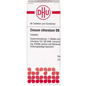 ZINCUM CHLORATUM D 6 Tabletten 80 St