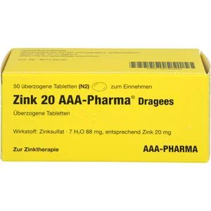 ZINK 20 AAA Pharma Dragees 50 St