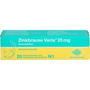 ZINKBRAUSE Verla 25 mg Brausetabletten 20 St