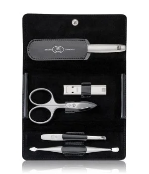 Zwilling Twinox Druckknopf-Etui schwarz 5-tlg. Maniküre-Set