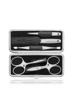 Zwilling Twinox Maniküre Pediküre Set 5tlg. mit Nagelschere, Leder, schwarz Maniküre-Set